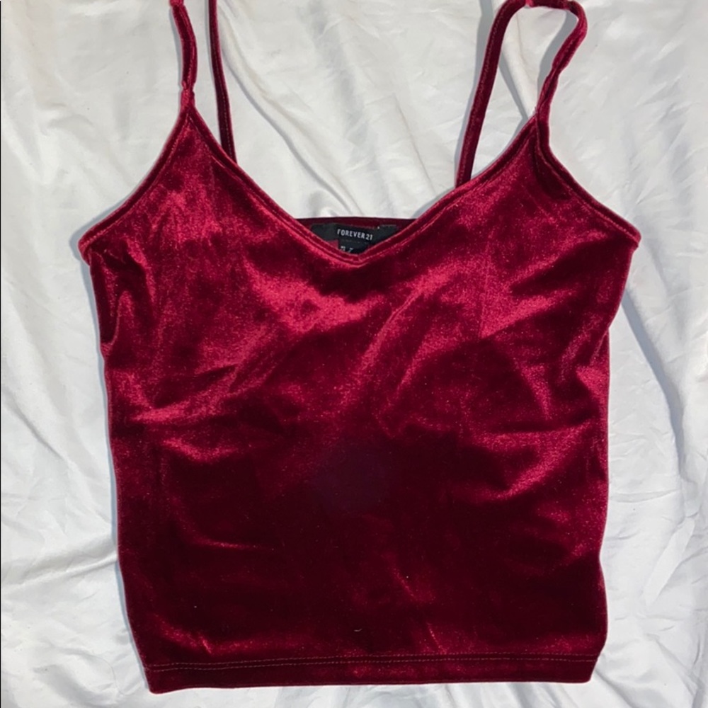 Forever 21 Red Velvet Top